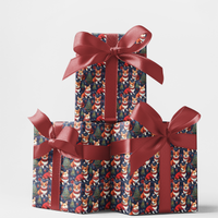 Festive Pembroke Dog Gift Wrap, Corgi Christmas Wrapping Paper, Holiday Evergreen Dog Present Paper, Winter Xmas Gift Wrapping Paper