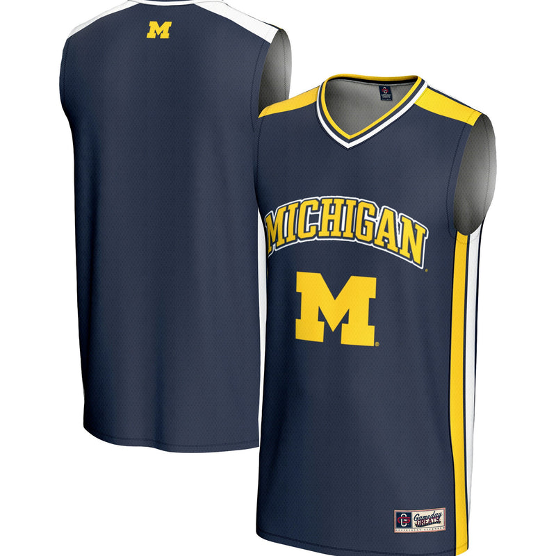 Michigan Wolverines Spirit Basketball Jersey - Navy
