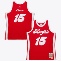 Memphis Grizzlies Vince Carter 2015 Hardwood Classics Authentic Jersey - Red