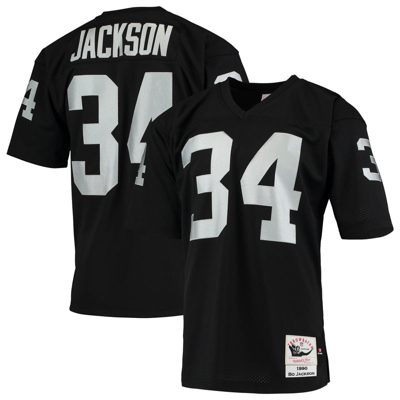 Las Vegas Raiders 1990 Bo Jackson Black Authentic Throwback Retired Player Jersey