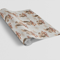 Adorable Winter Animal Gift Wrap, Sledding Squirrel Wrapping Paper, Christmas Squirrel Wrapping Paper, Holiday Season Gift Wrapping Paper Roll
