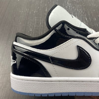 Low Top Sneakers, White Black Colorway, Lace Up Design, Casual Gift for Sneaker Fans