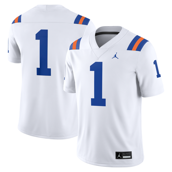 #1 Florida Gators Alternate Game Football Jersey - White