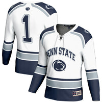 #1 Penn State Nittany Lions Hockey Jersey - White