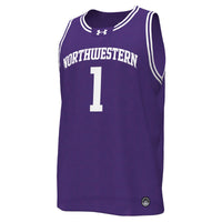 #1 Northwestern Wildcats Replica Basketball Jersey - Purple
