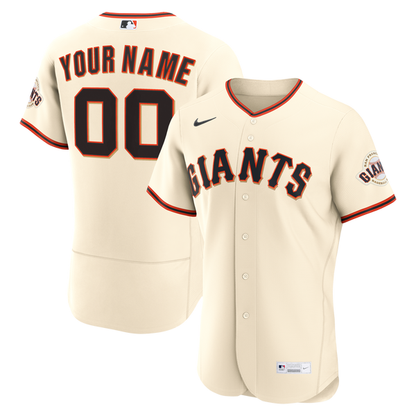 San Francisco Giants Cream Home Authentic Custom Jersey