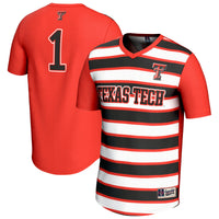 #1 Texas Tech Red Raiders Lightweight Soccer Fashion Jersey - Red