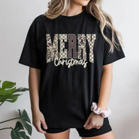 Distressed Camouflage Shirt, Merry Christmas Camo T-Shirt, Rustic Hunting Graphic Tee, Holiday Outdoorsman T-Shirt, Hunter Christmas Present