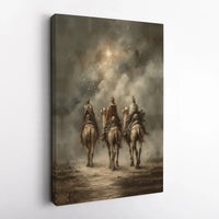 Star of Bethlehem Nativity Canvas Print, Three Wise Men Canvas Art, Christian Magi Christmas Canvas, Religious Holiday Wall Decor Present