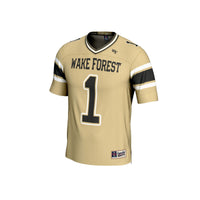 #1 Wake Forest Demon Deacons Lightweight Football Fashion Jersey - Gold
