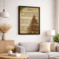 Christmas Sheet Music Wall Art, O Tannenbaum Canvas Print, Vintage Song Canvas Print, Xmas Music Lover Canvas Art, Holiday Wall Decor Present