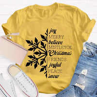 Holiday Snowflake T-Shirt, Christmas Snowflake Shirt, Winter Graphic Tee, Comfy Xmas Snowflake Shirt, Christmas Present for Women and Men