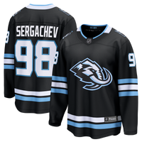 Utah Mammoth Mikhail Sergachev Black Home Breakaway Player Jersey