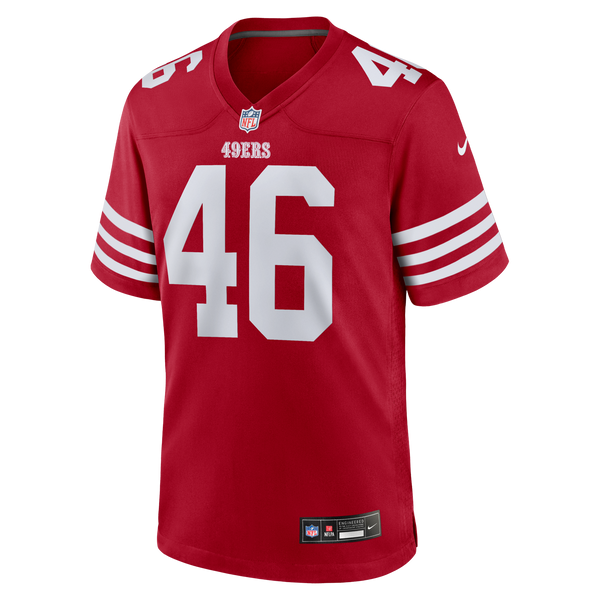 San Francisco 49ers Jon Weeks Scarlet Team Game Jersey
