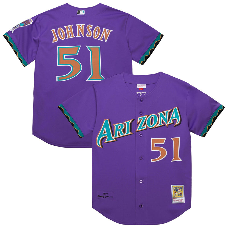Arizona Diamondbacks Randy Johnson Purple 2000 Throwback Authentic Jersey