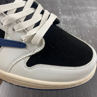 Low Top Sneakers, Blue White Black Colorway, Reverse Hook Design, Lace Up Design, Casual Gift for Sneaker Fans