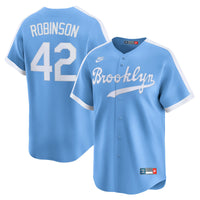 Brooklyn Dodgers Jackie Robinson Light Blue Cooperstown Collection Limited Jersey