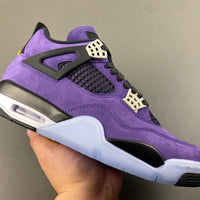 Retro Low Top Sneakers, Purple Colorway, Leather Footwear, Lace Up Design, Casual Gift for Sneaker Fans