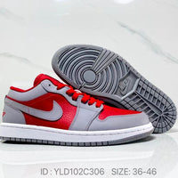Low Top Sneakers, Black Red Colorway, Casual Gift for Sneaker Fans