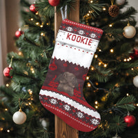 Custom Bunny Christmas Stocking, Personalized Lop-Eared Rabbit Christmas Stocking, Adorable Pet Holiday Stocking, Animal Lover Xmas Mantel Decor