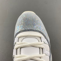 Low Top Sneakers, White Gray Colorway, Snake Pattern, Lace Up Design, Casual Gift for Sneaker Fans