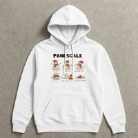 Christmas Nurse Pain Scale Hoodie, Melting Snowman Pain Scale Hoodie, Humorous Medical Holiday Hooded Sweatshirt, Adorable Xmas Hoodie, RN Present