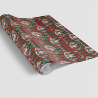 Plaid Dog Christmas Gift Wrap, Weimaraner Dog Wrapping Paper, Festive Canine Wrapping Paper, Dog Lover Holiday Gift Wrap, Pet Present Paper