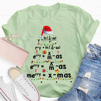 Humorous Science Math Holiday Shirt, Geometry Math Teacher Christmas T-Shirt, Pi Tree Graphic Tee, STEM Educator Xmas Season Present