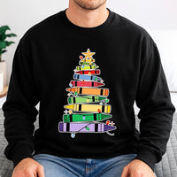 Crayon Tree Holiday Sweatshirt, Christmas Teacher Sweatshirt, Educator Winter Crewneck, School Teacher Xmas Pullover, Teacher Holiday Present
