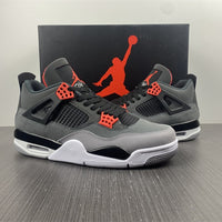 Sneakers, Carbon Gray Red Colorway, Lace Up Design, Casual Gift for Sneaker Fans