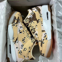 High Top Sneakers, Beige Black Colorway, Camouflage Pattern, Lace Up Design, Casual Gift for Sneaker Fans