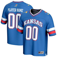 Kansas Jayhawks NIL Pick-A-Player Football Fashion Jersey - Royal