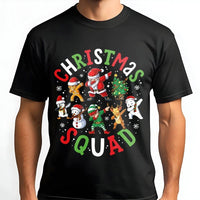 Dabbing Santa Christmas Shirt, Christmas Squad T-Shirt, Humorous Elf Graphic Tee, Matching Family Christmas Shirt, Fun Holiday Outfit Tee