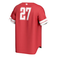 Houston Cougars Lightweight Collegiate Baseball Fashion Jersey - Red