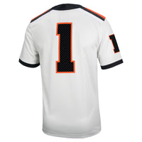 #1 Oregon State Beavers Road Replica Football Jersey - White