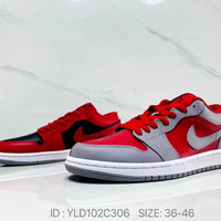 Low Top Sneakers, Black Red Colorway, Casual Gift for Sneaker Fans
