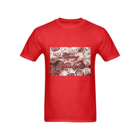 Festive Holiday Typography Graphic Tee, Merry Christmas Swirls T-Shirt, Elegant Xmas Season Shirt, Family Christmas Present for Men