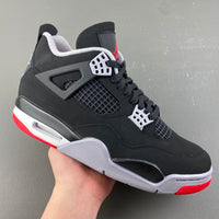 Mid Top Sneakers, Black Red Colorway, Lace Up Design, Casual Gift for Sneaker Fans