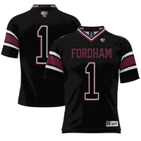 #1 Fordham Rams Endzone Football Jersey - Black