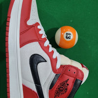 Retro Sneakers, Red White Black Colorway, Lace Up Design, Casual Gift for Sneaker Fans