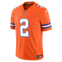 Denver Broncos Patrick Surtain II Orange Alternate Mile High Collection 1977 Throwback Limited Jersey