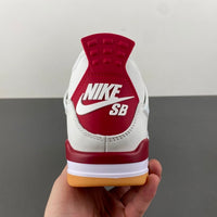 Low Top Sneakers, White Red Gray Colorway, Suede Footwear, Lace Up Design, Casual Gift for Sneaker Fans