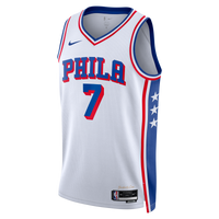 Philadelphia 76ers Association Edition Swingman Jersey - White - Jaylen Brown