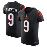 Cincinnati Bengals Joe Burrow Black Team Elite Jersey