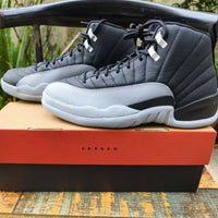 High Top Sneakers, Black Gray Colorway, Lace Up Design, Casual Gift for Sneaker Fans