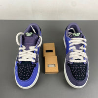 Low Top Sneakers, Blue White Colorway, Lace Up Design, Casual Gift for Sneaker Fans
