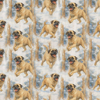 English Mastiff Dog Holiday Gift Wrap, Mastiff Christmas Wrapping Paper, Winter Canine Present Paper, Big Dog Lover Xmas Wrapping Paper
