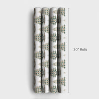 Nostalgic Holiday Gift Wrap, Vintage Ceramic Christmas Tree Wrapping Paper, Retro Xmas Tree Wrapping Paper, Winter Holiday Present Paper