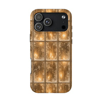 Candlelight Glow Phone Case, Frosted Window Phone Case, Comfy Winter Snowflake Phone Case, Tough iPhone Cover, Holiday Christmas Present
