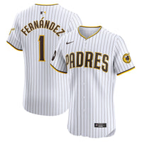San Diego Padres Tony Fernández White Home Elite Sponsor Patch Player Jersey